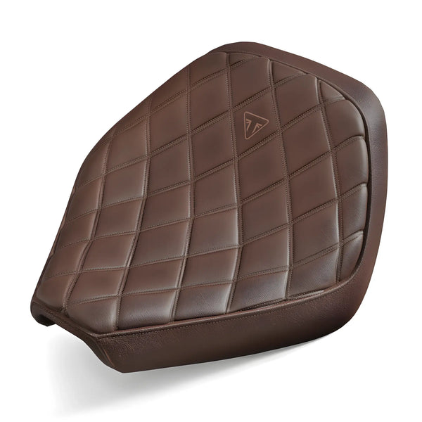 Triumph Quilted Rider Comfort Seat Brown A9708786 | Triumph Direct