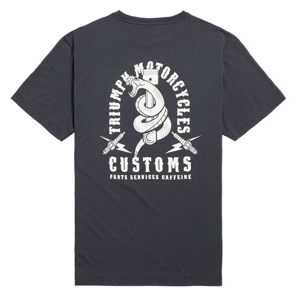 Triumph Snake Pit T-Shirt Jet Black / Bone | Triumph Direct