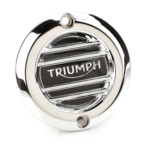 Triumph Chrome Clutch Badge Ribbed A9610251 | Triumph Direct
