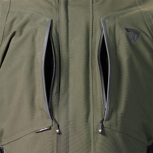 新品未使用トライアンフ LEITH JACKET KHAKI Triumph Leith Jacket Khaki | Triumph Direct