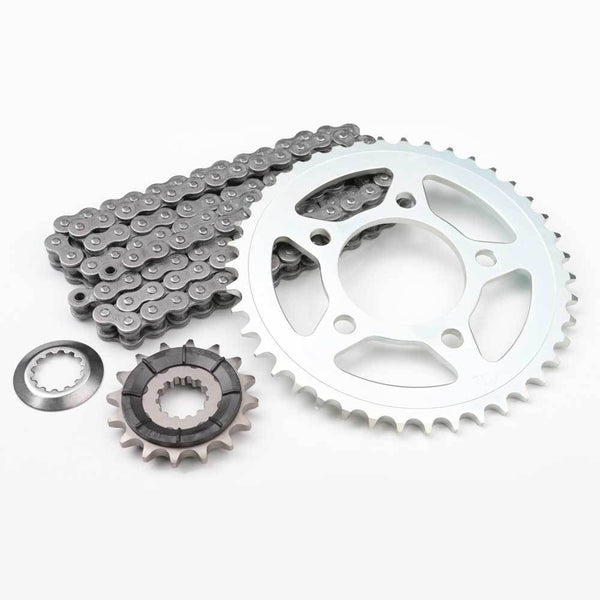 thumbnail interactive-video image 1 of Caltric O-Ring Drive Chain & Sprocket Kit For Triumph Sprint ST 955 (1999-2004) – 530-120 Chain, 122 Links, Steel 1 of 3