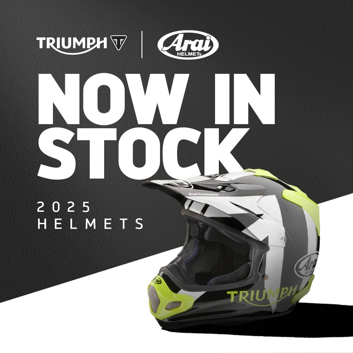 arai helmet mx gray maintaining the Glancing Off shape concept in areas above the acknowledged test line and influencing those below the test line Triumph x Arai Helmets -