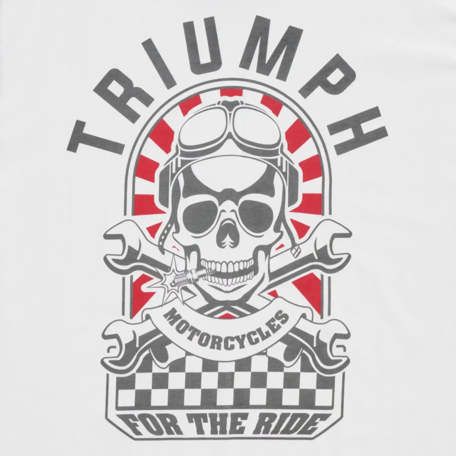 Triumph Hello Moto Tee White | Triumph Direct