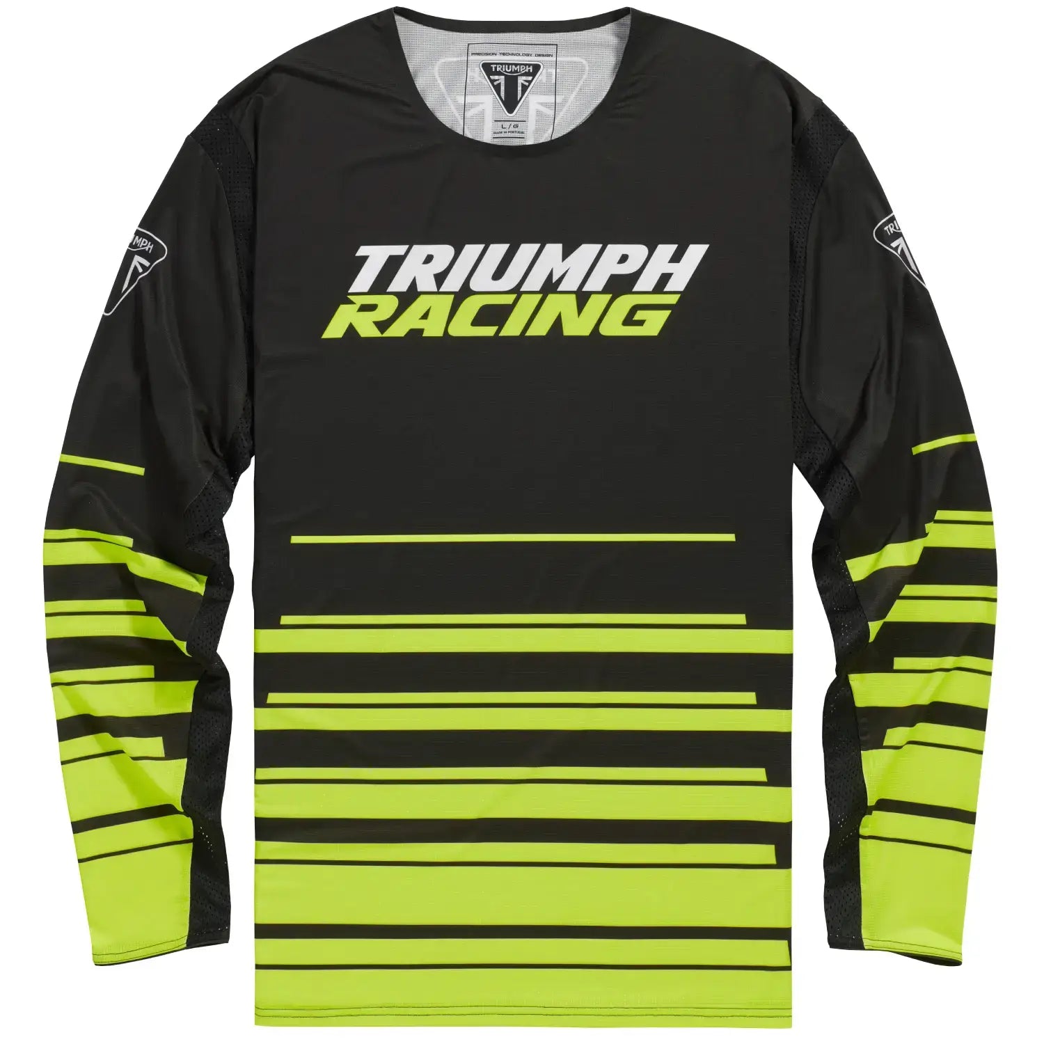 Triumph Racing Stripe Jersey Black / Fluro | Triumph Direct