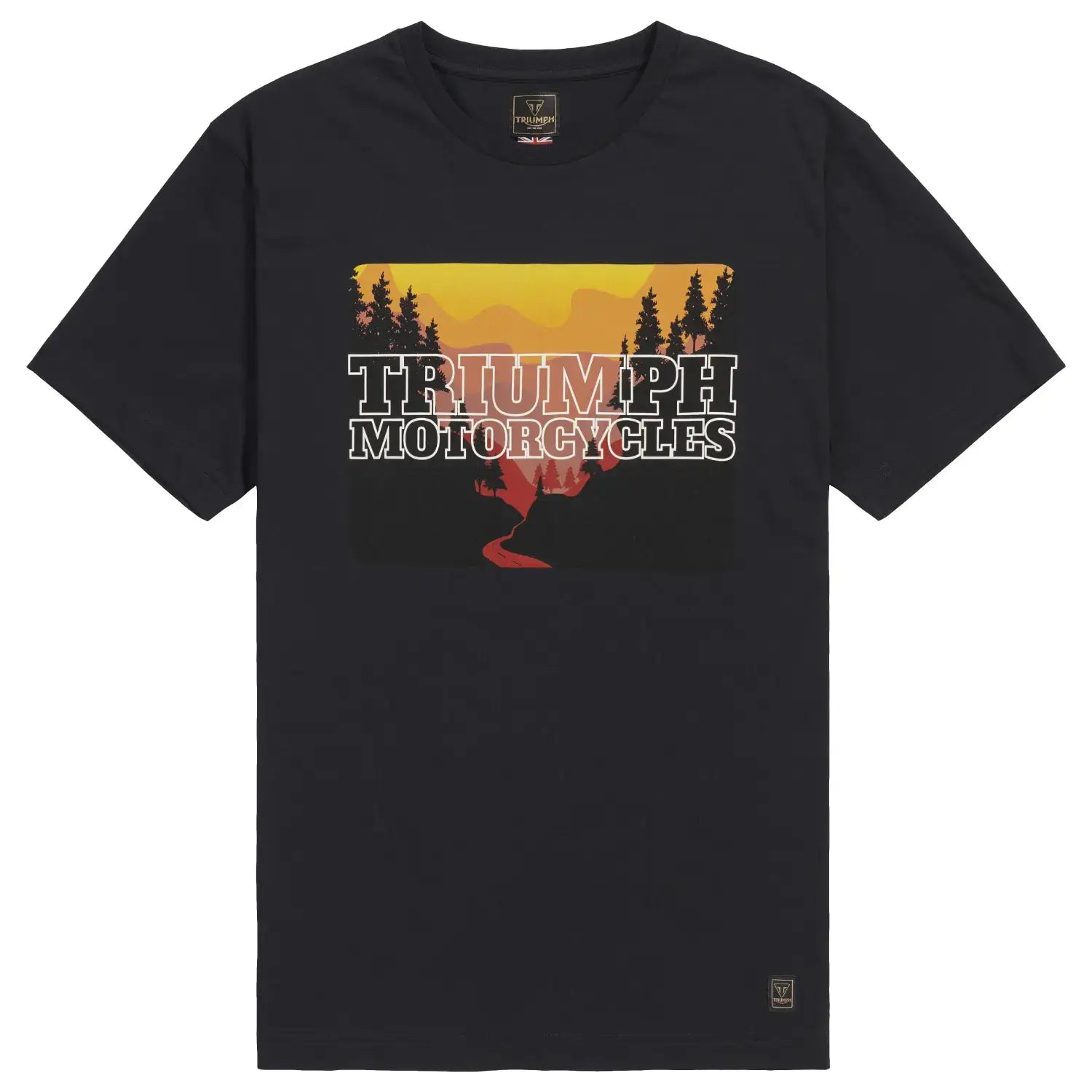 Triumph Orford Tee Jet Black / Union Jack | Triumph Direct