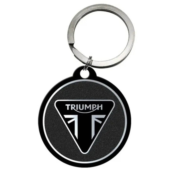 Triumph Ribbon Key Chain Triumph Logo Round Key Chain | Triumph Direct