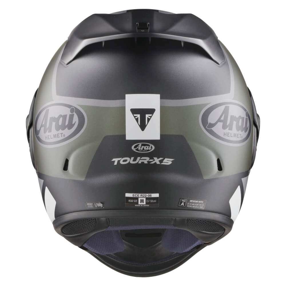 arai adventure helmets uk Triumph x Arai Tour-X5 Helmet Green