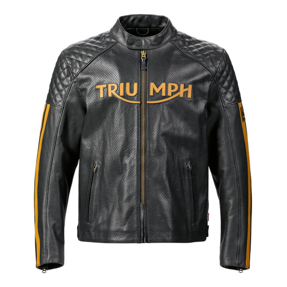 【美品】TRIUMPH レザートラッカージャケット　シボ革　ブラック Sunflowerのブラック Triumph レザージャケットがセール中