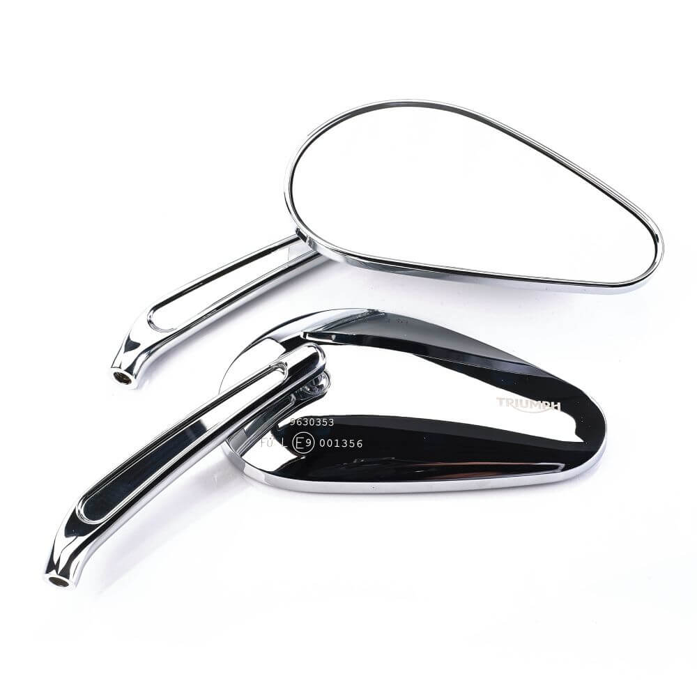 トライアンフ　純正バックミラー　A9638194 トライアンフ TRIUMPH純正 OVAL MIRRORS CAST BLACK ｜ A9638194