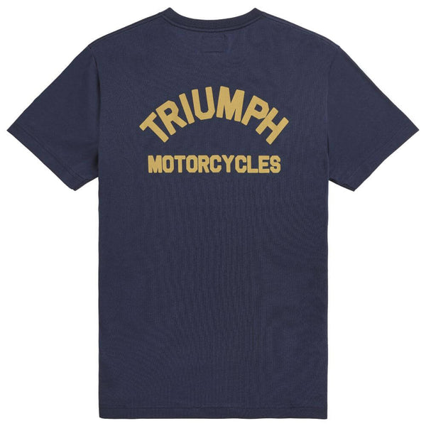 Triumph Ditchling T-Shirt Black Iris / Dull Gold | Triumph Direct